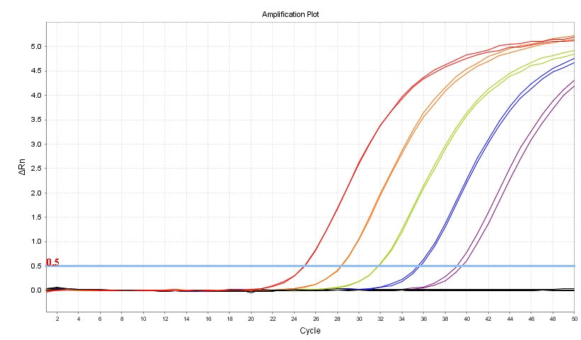 ADPS KRAS G12C Mutation Test RUO PCR data sample